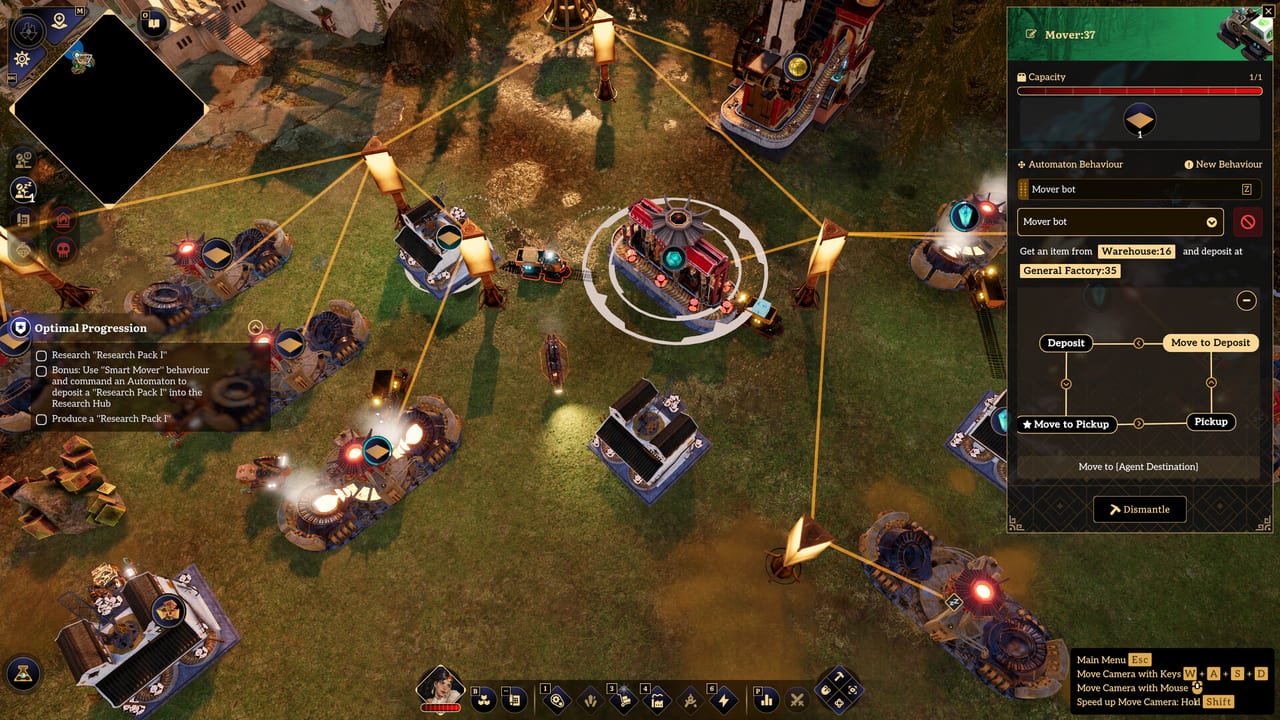 Brave New Wonders overview of floating islands, airship Wonder, and automated production lines